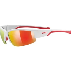 Occhiali Uvex Sportstyle 215 - Bianco Rosso