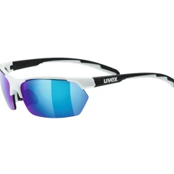 Occhiali Uvex Sportstyle 114 - Bianco nero mirror blue