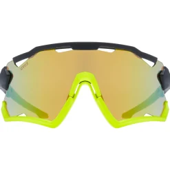Occhiali Uvex Sportstyle 228 - Black yellow mirror yellow
