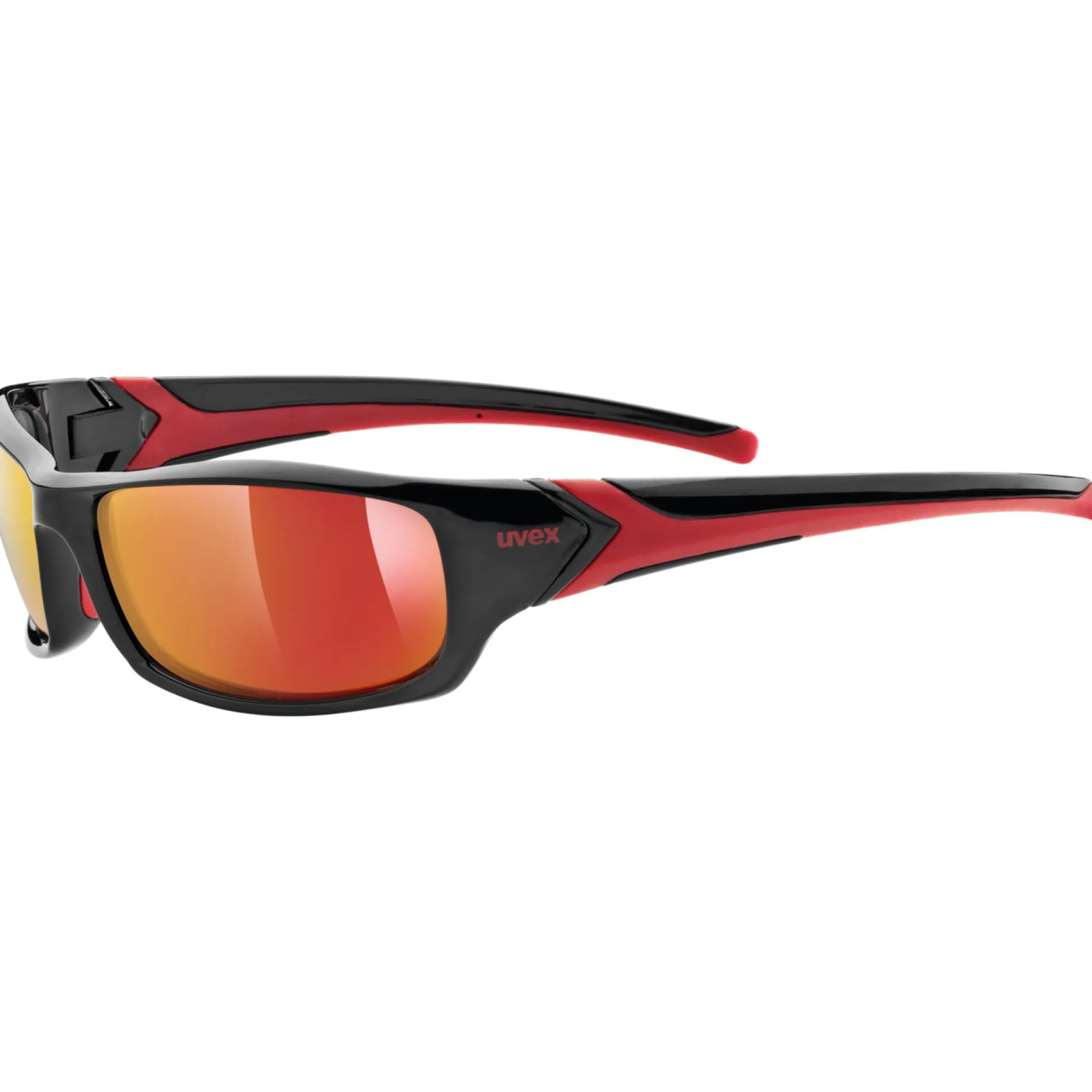 Occhiali Uvex Sportstyle 211 - Black red Mirror Red