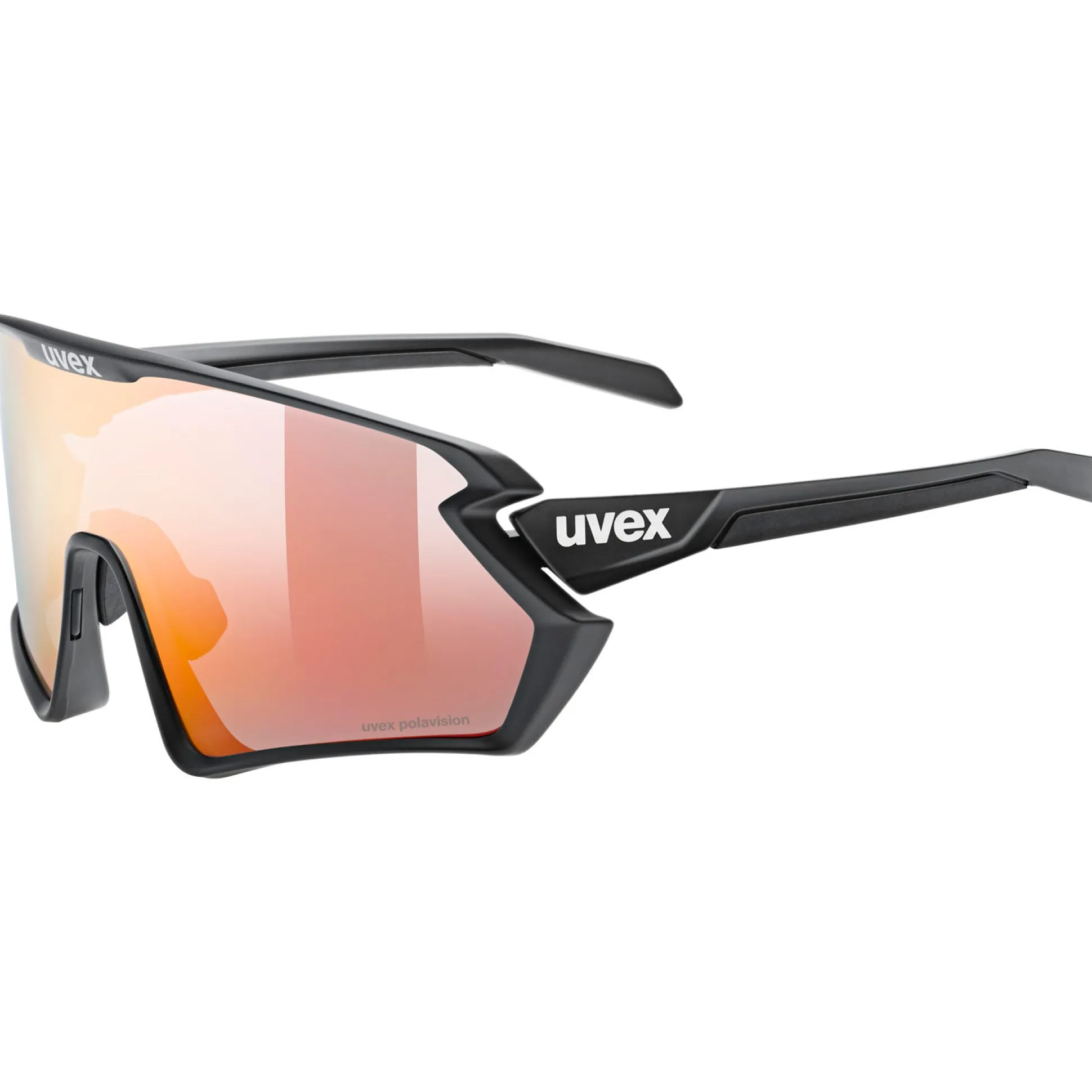 Occhiali Uvex Sportstyle 231 2.0 P - Black Matt Polavision Red