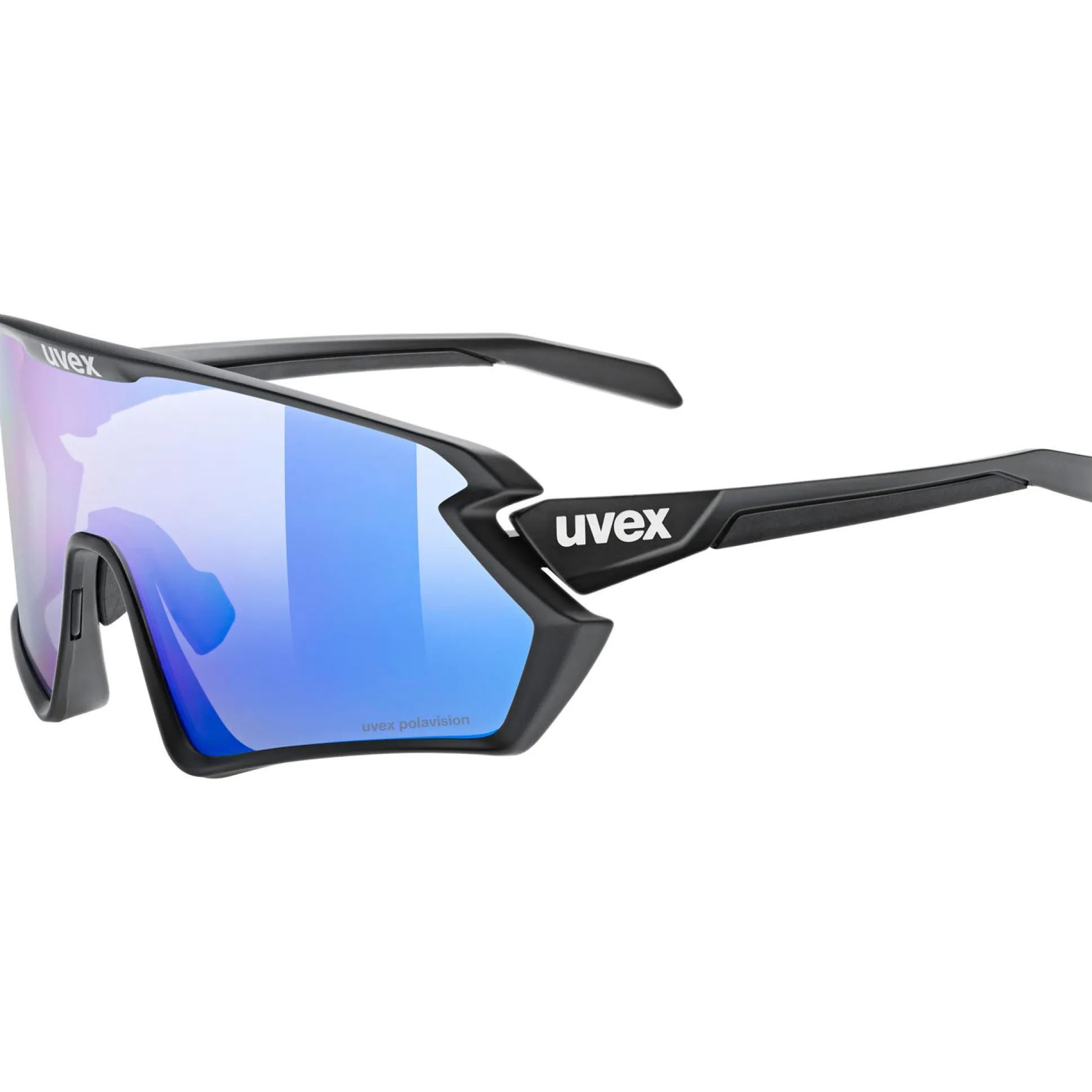 Occhiali Uvex Sportstyle 231 2.0 P - Black Matt Polavision Blue