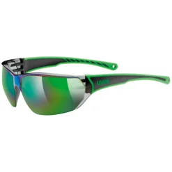 Occhiali Uvex Sportstyle 204 - Verde nero mirror blue
