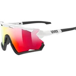 Occhiali Uvex Sportstyle 228 - White black mirror red