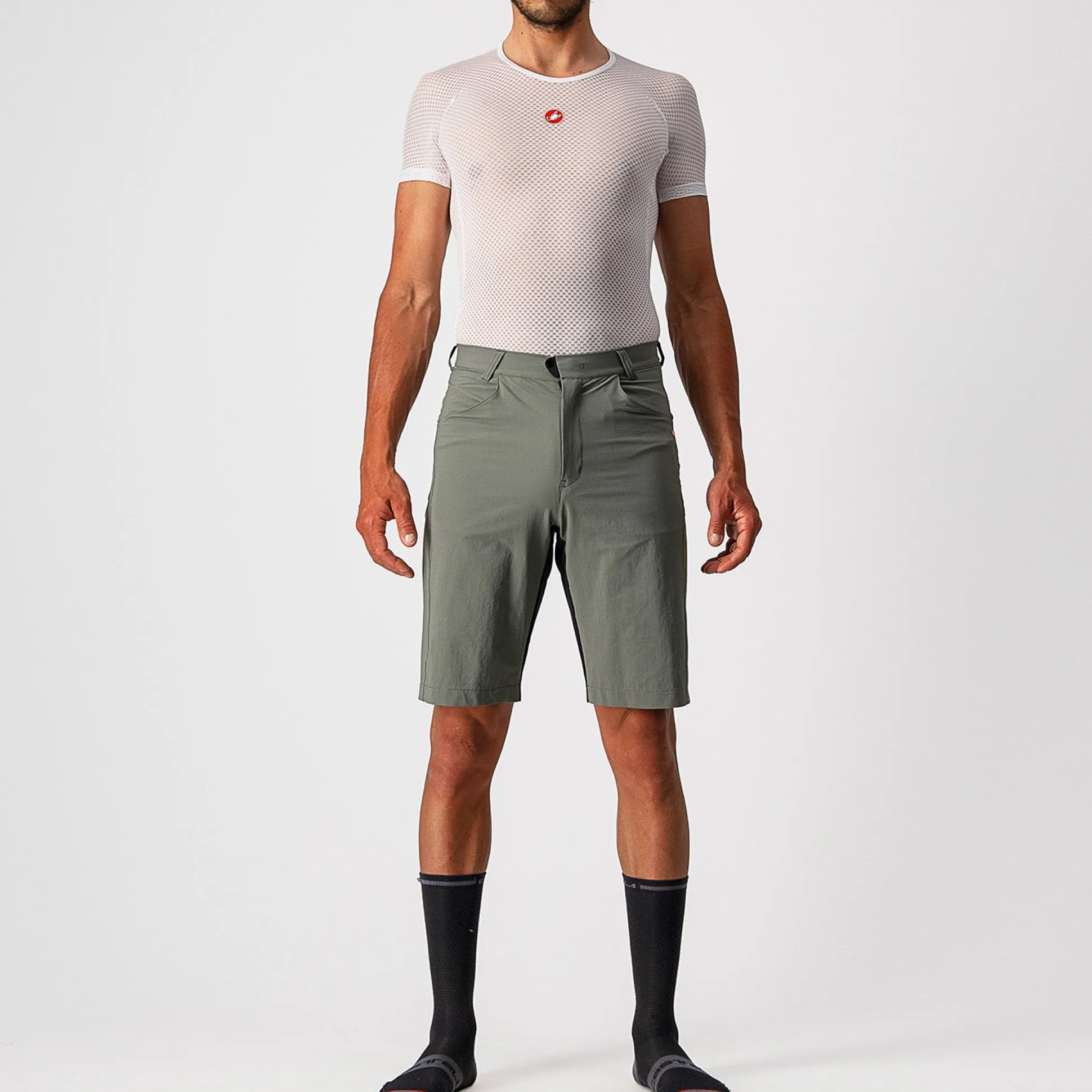 Pantaloncini Castelli Unlimited - Grigio