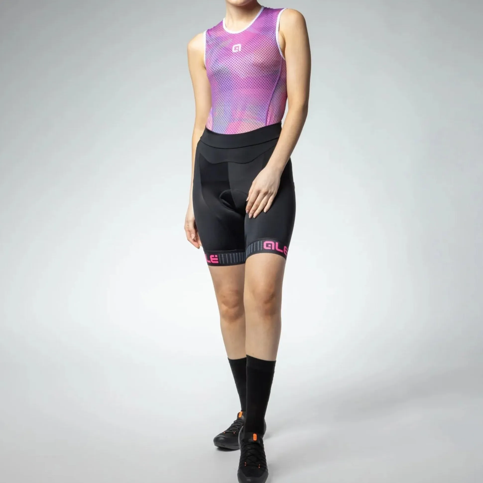Pantaloncini donna Ale Pragma Traguardo 2.0 - Nero rosa