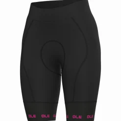 Pantaloncini donna Ale PR-E Strada 2.0 - Nero fucsia