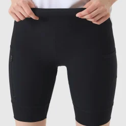 Pantaloncini donna Cafe du Cycliste Elsa - Nero