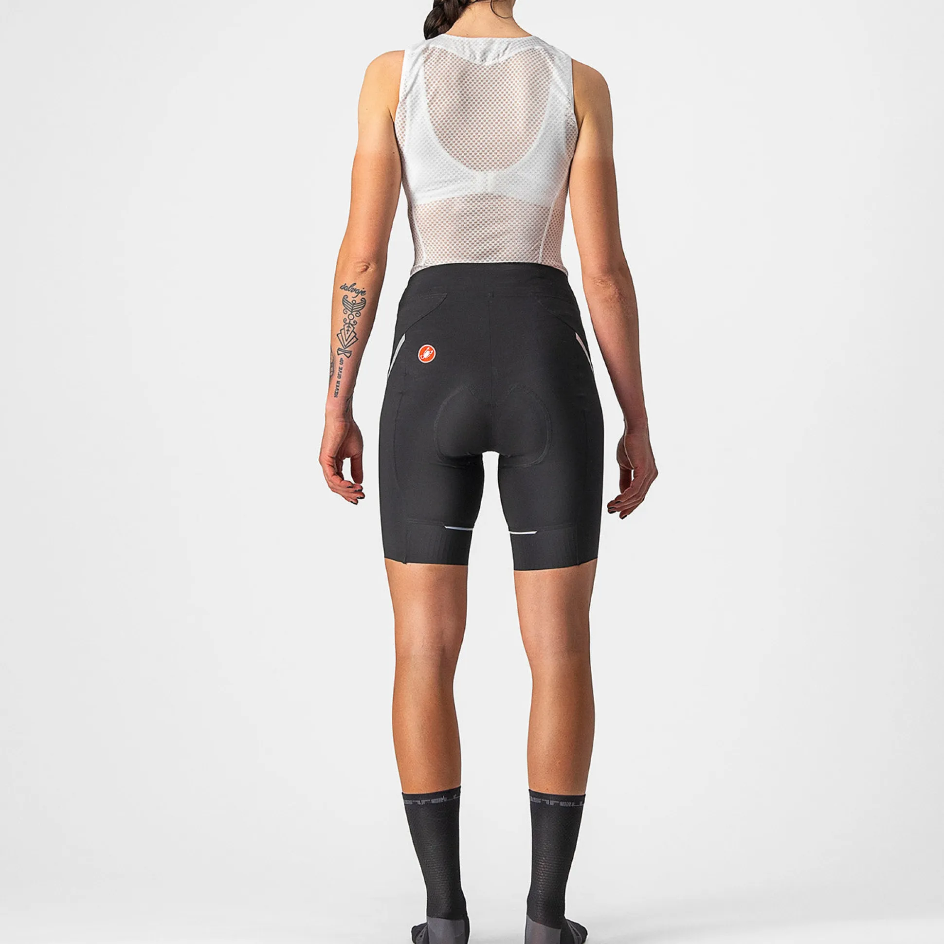 Pantaloncini donna Castelli Velocissima 3 - Nero grigio