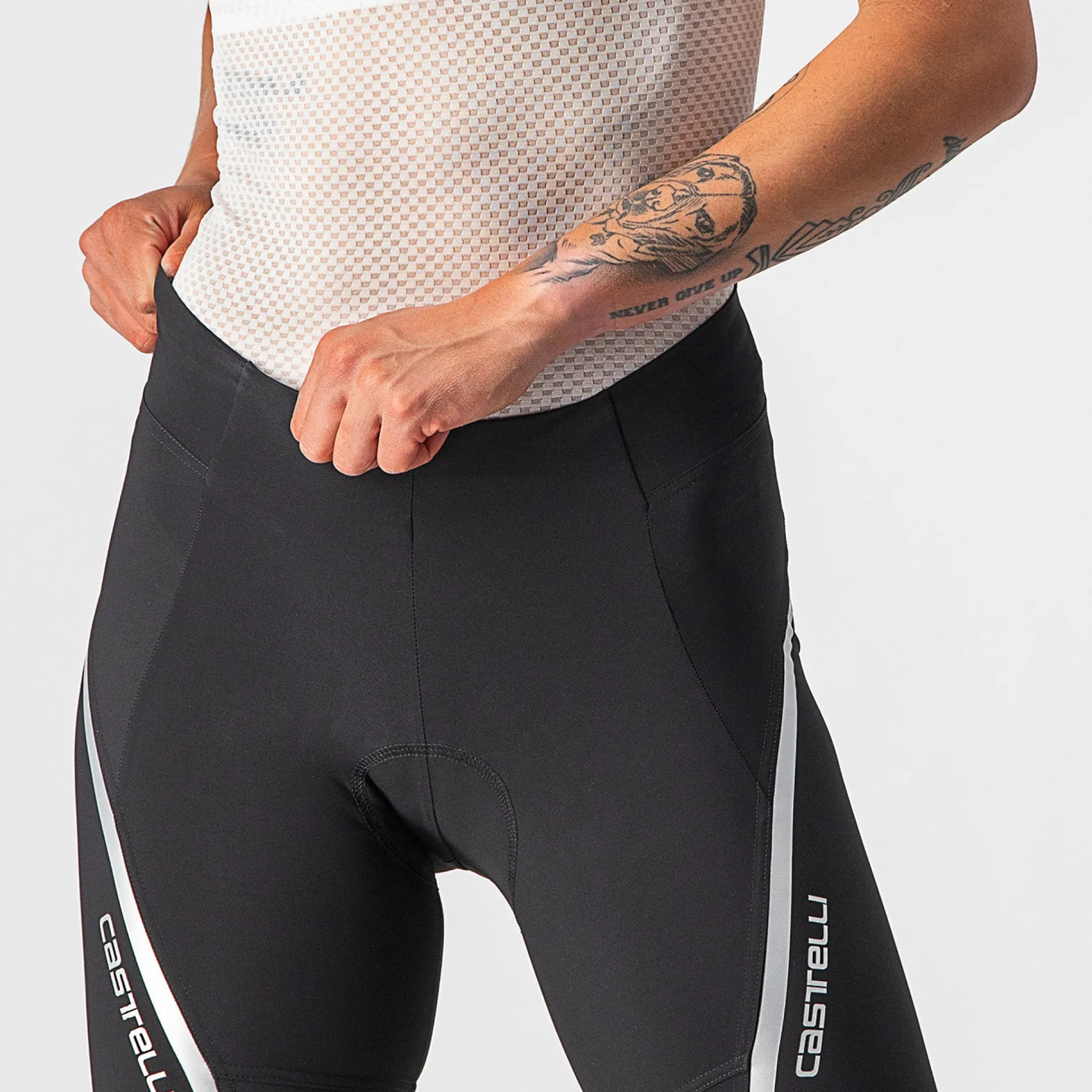 Pantaloncini donna Castelli Velocissima 3 - Nero grigio