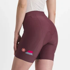 Pantaloncini donna Castelli Prima - Bordeaux