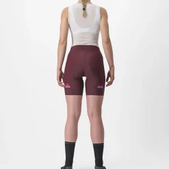 Pantaloncini donna Castelli Prima - Bordeaux