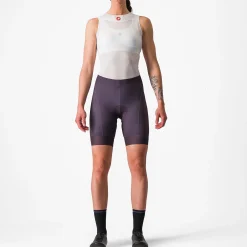 Pantaloncini donna Castelli Prima - Viola