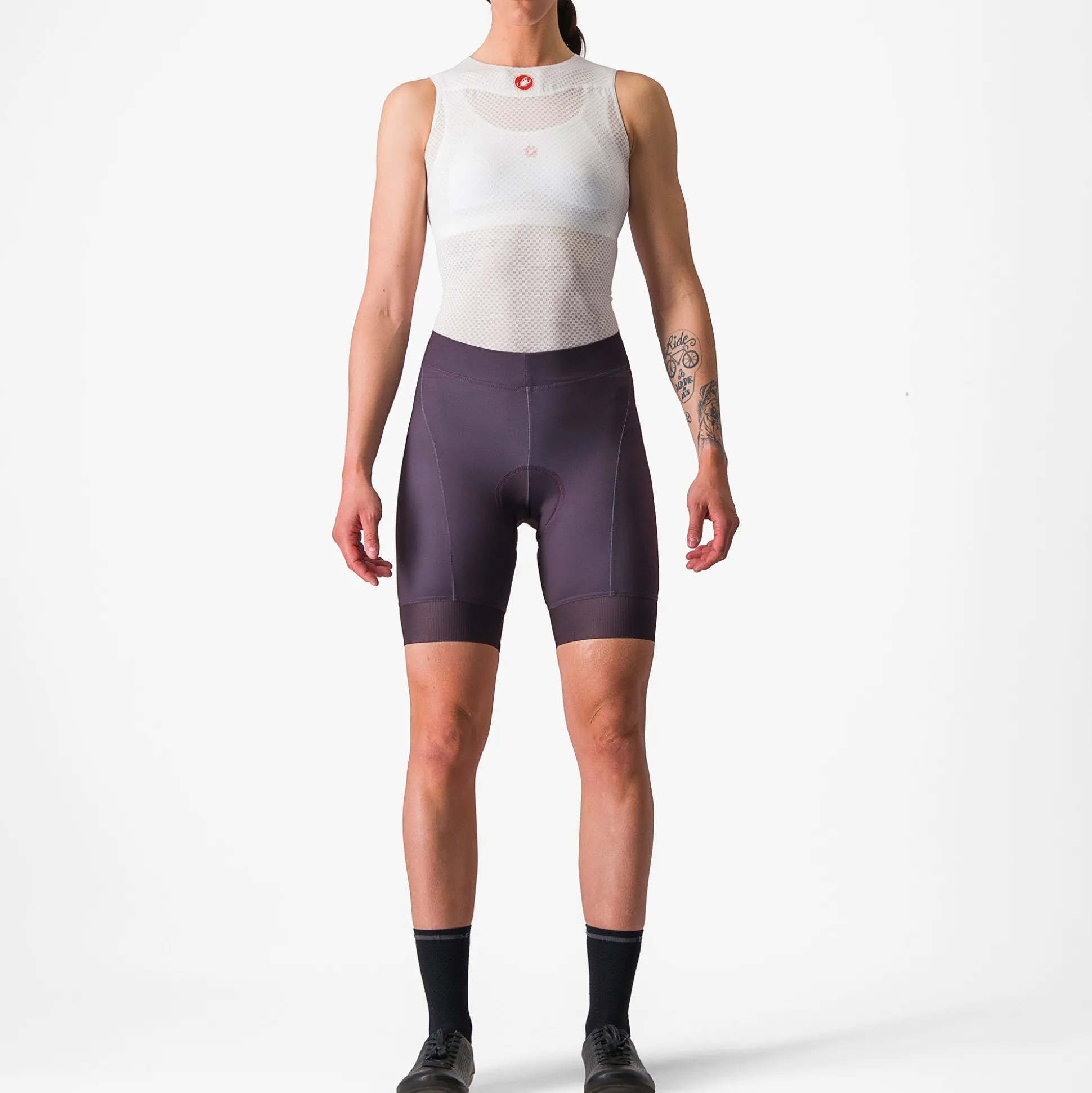 Pantaloncini donna Castelli Prima - Viola
