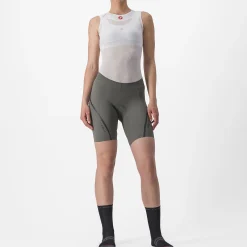 Pantaloncini donna Castelli Velocissima 3 - Grigio chiaro