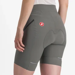Pantaloncini donna Castelli Velocissima 3 - Grigio chiaro