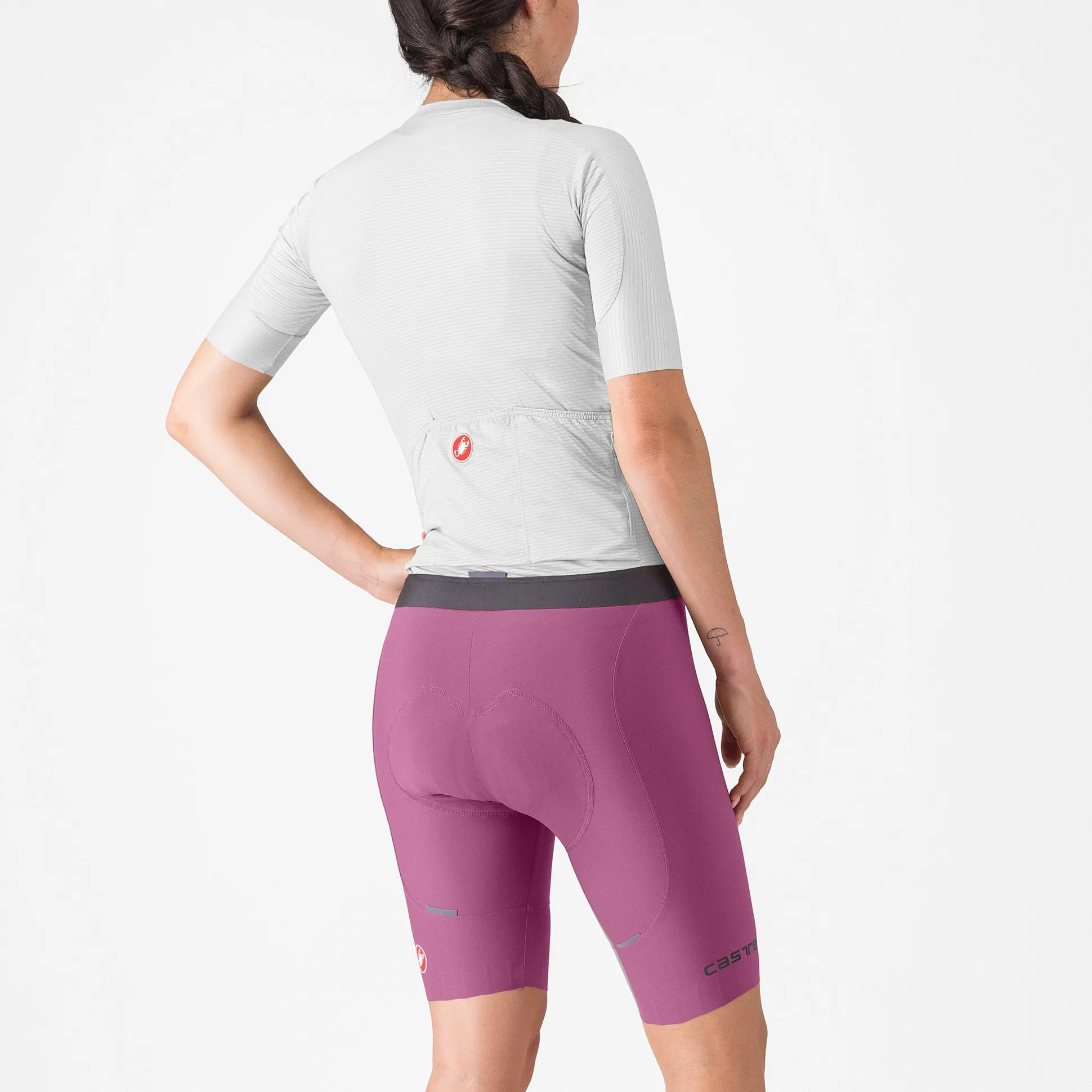 Pantaloncini donna Castelli Espresso DT - Viola