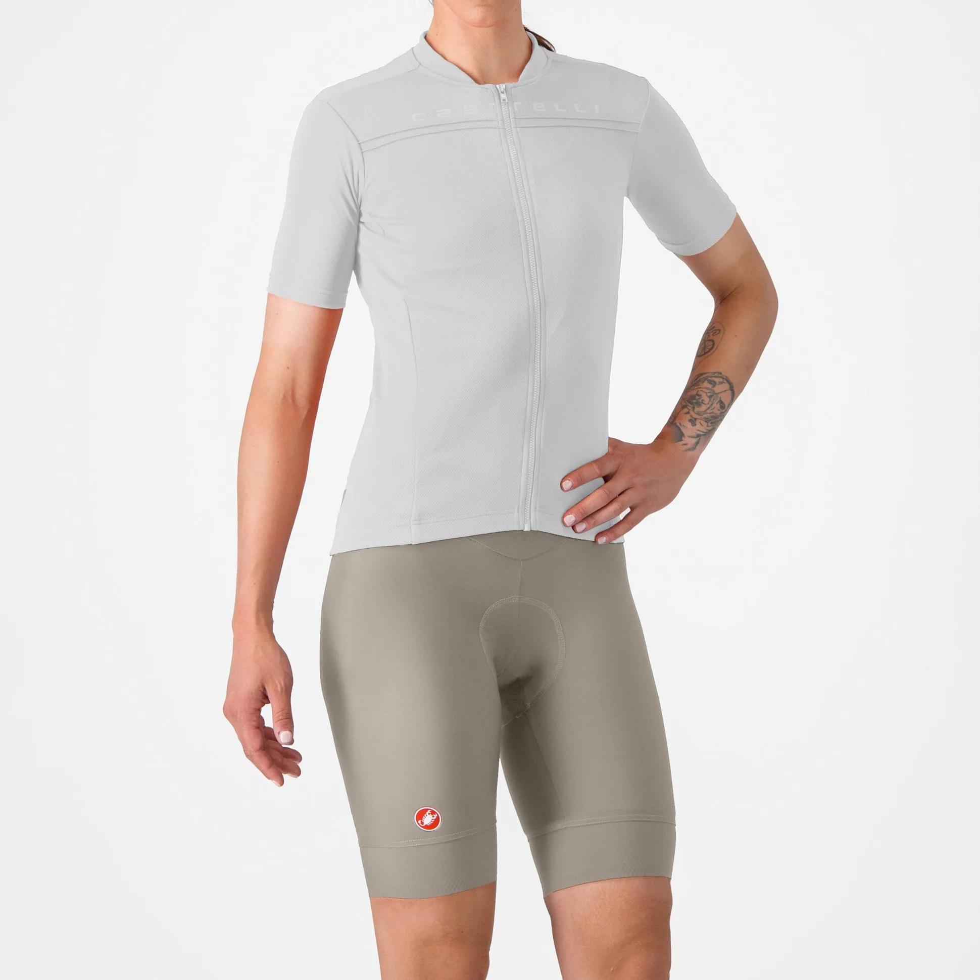 Pantaloncini donna Castelli Prima 2 DT - Beige