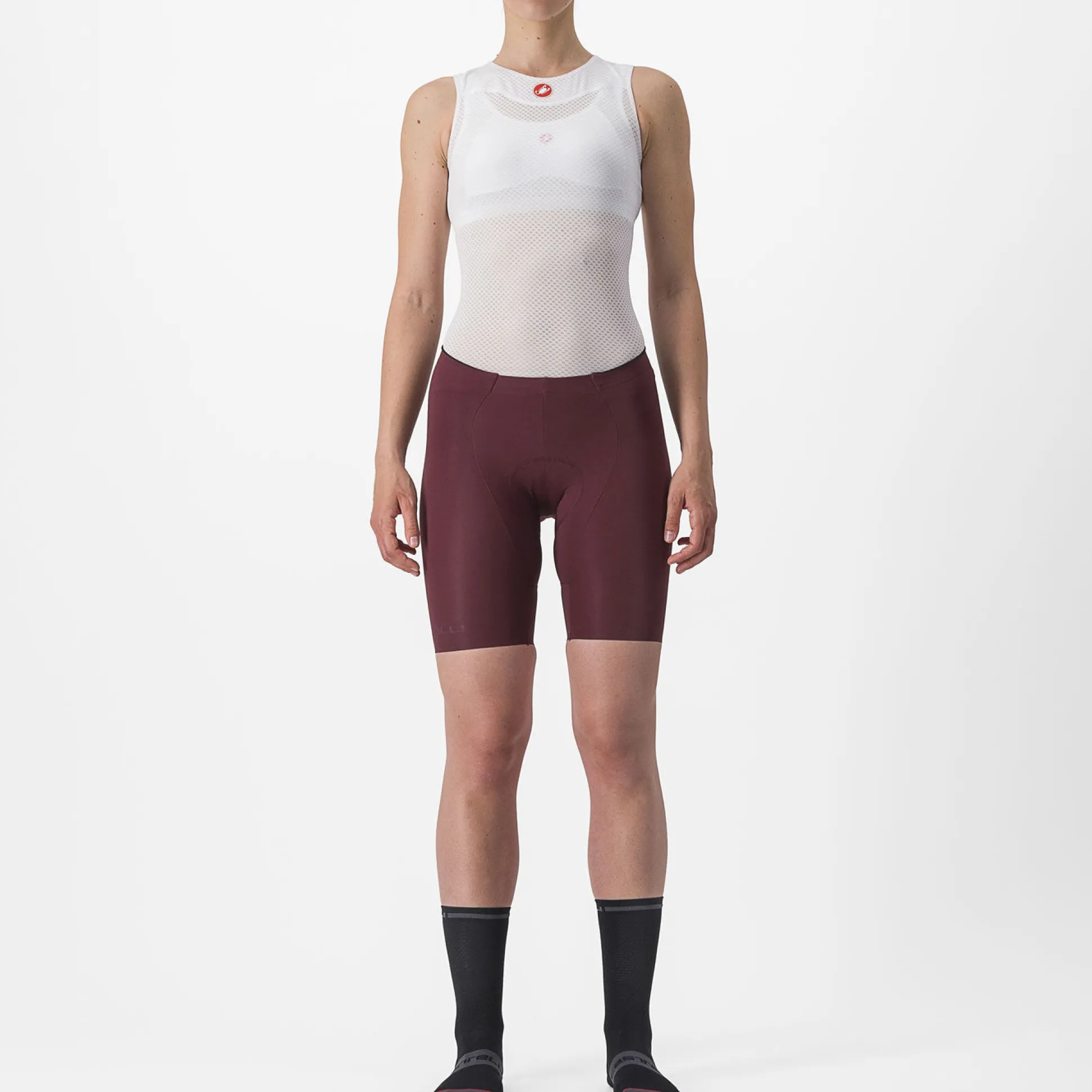 Pantaloncini donna Castelli Free Aero RC - Bordeaux