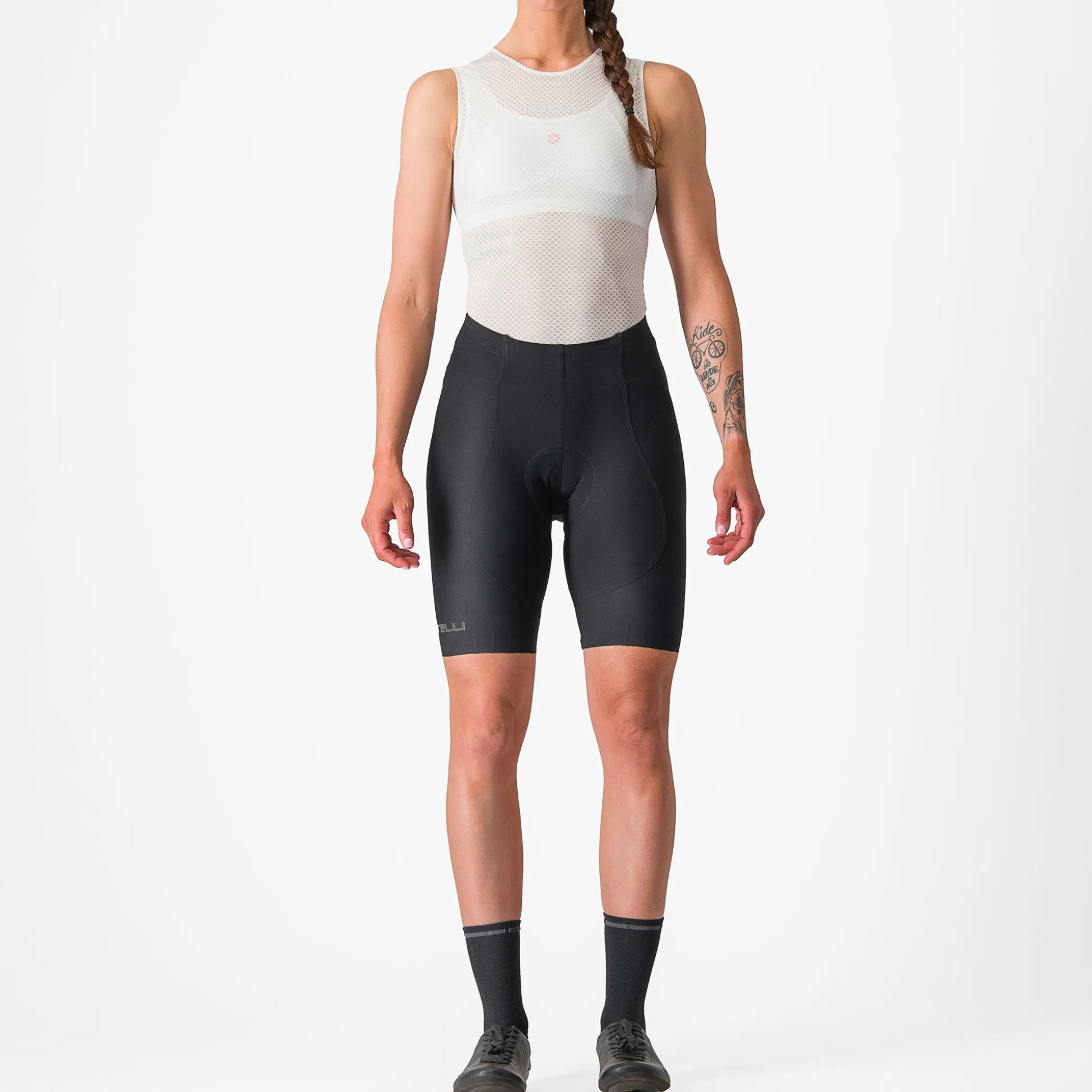 Pantaloncini donna Castelli Espresso DT - Nero