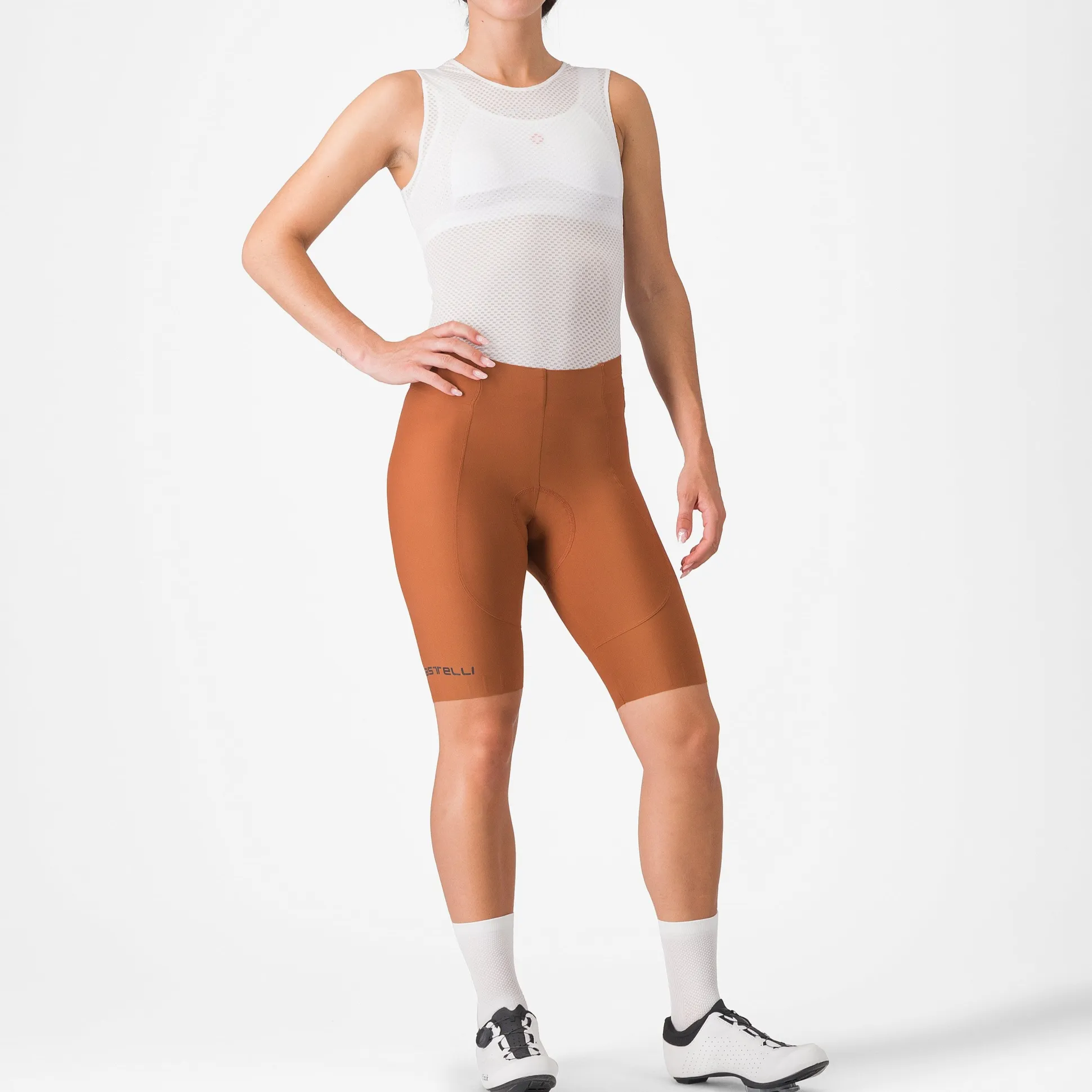 Pantaloncini donna Castelli Espresso DT - Marrone