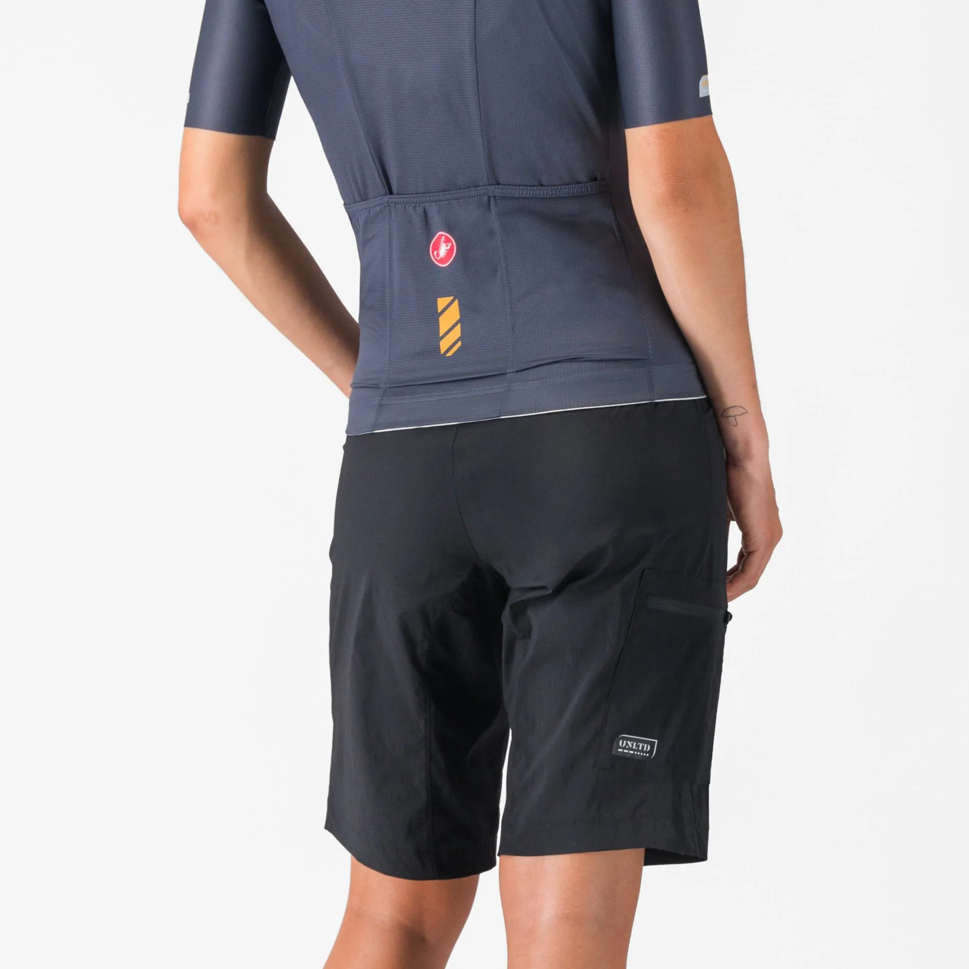 Pantaloncini donna Castelli Unlimited Adventure Baggy - Nero