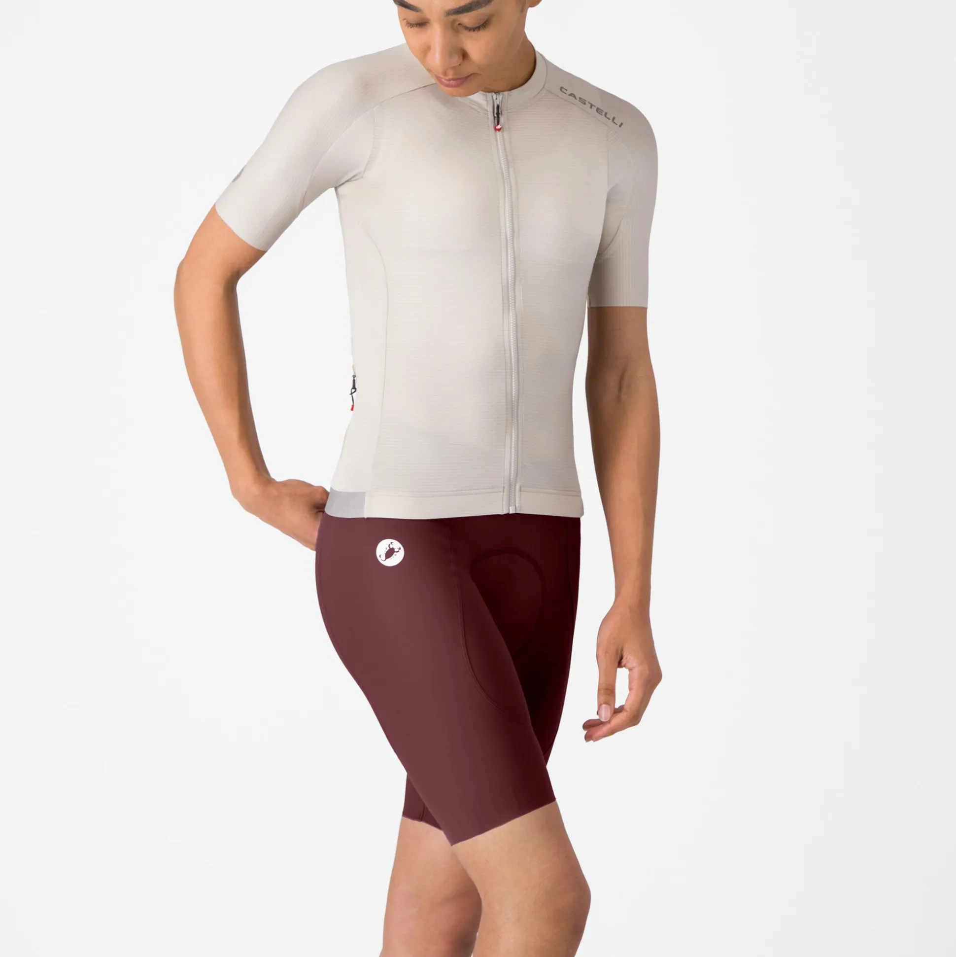 Pantaloncini donna Castelli Espresso 2 DT - Bordeaux