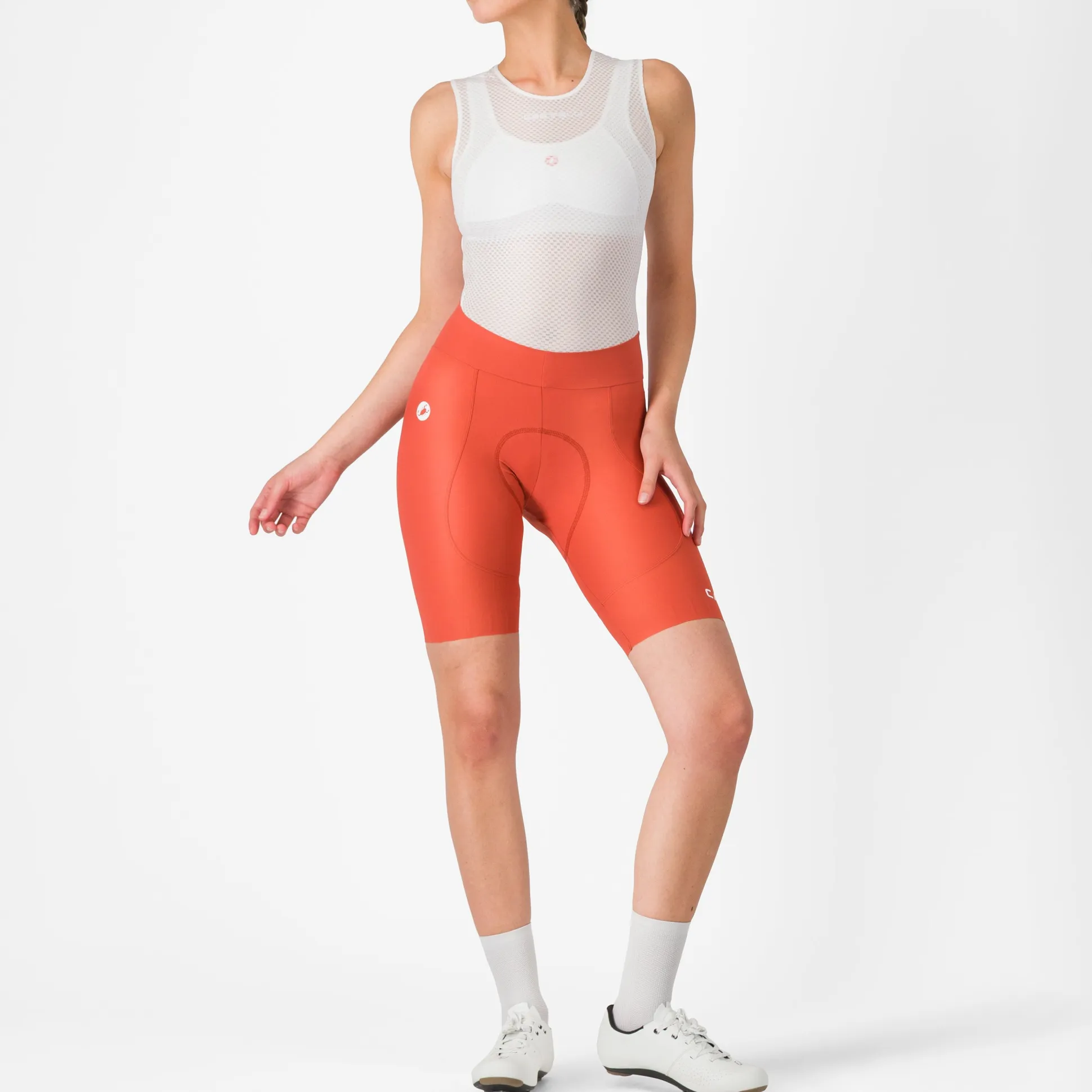 Pantaloncini donna Castelli Espresso 2 DT - Arancio