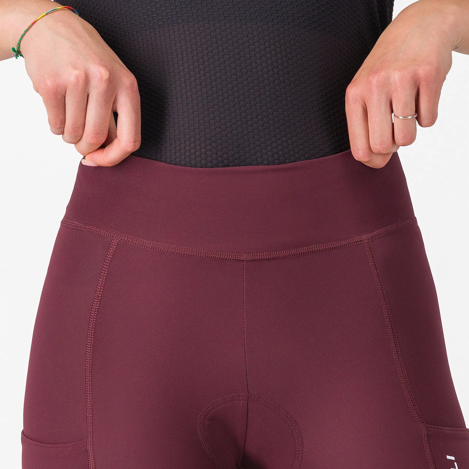 Pantaloncini donna Castelli Comfort Travel - Bordeaux