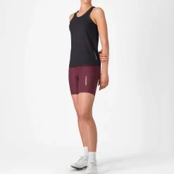 Pantaloncini donna Castelli Comfort Travel - Bordeaux