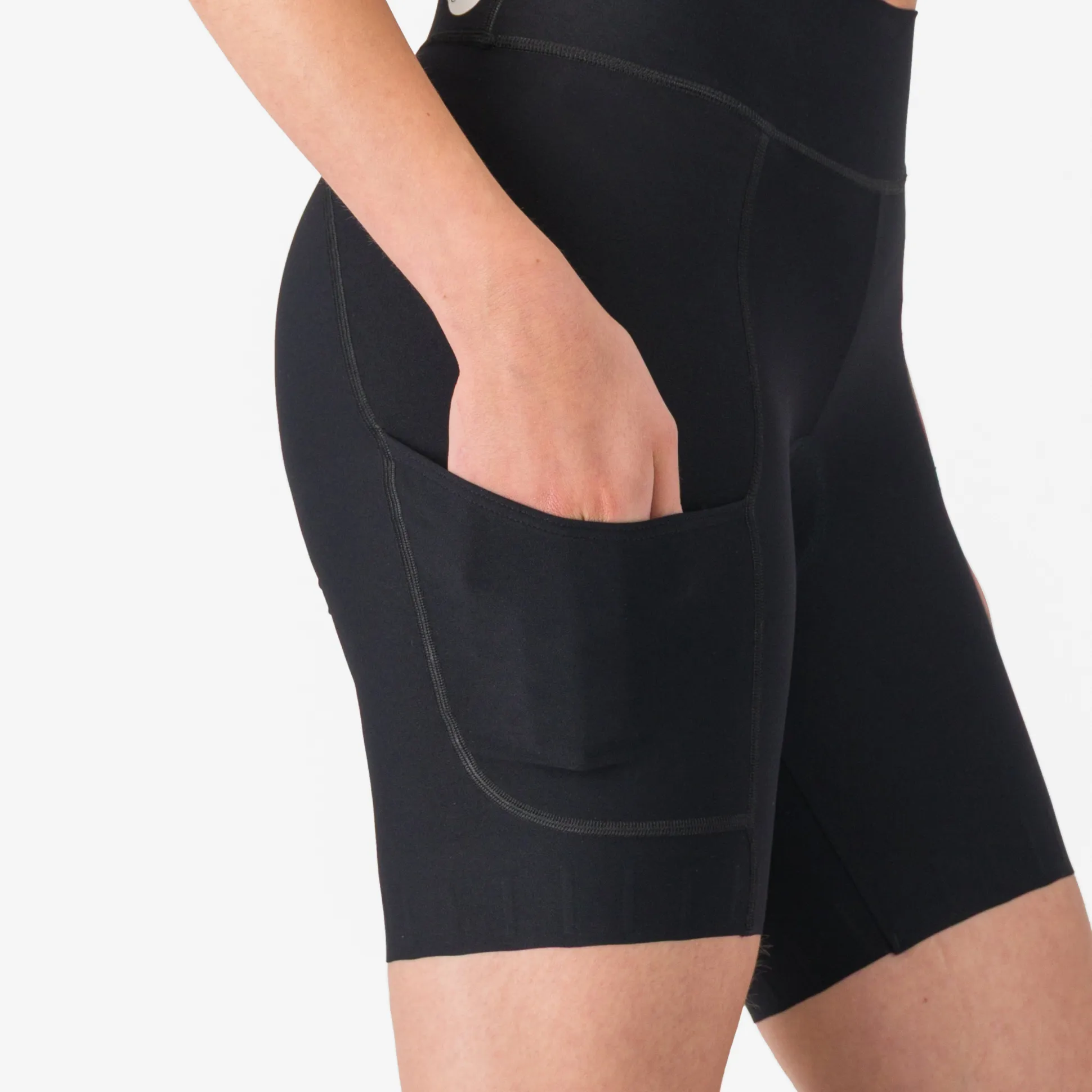 Pantaloncini donna Castelli Comfort Travel - Nero