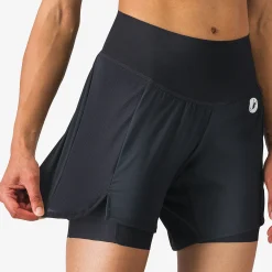 Pantaloncini donna Castelli Movement Travel - Nero