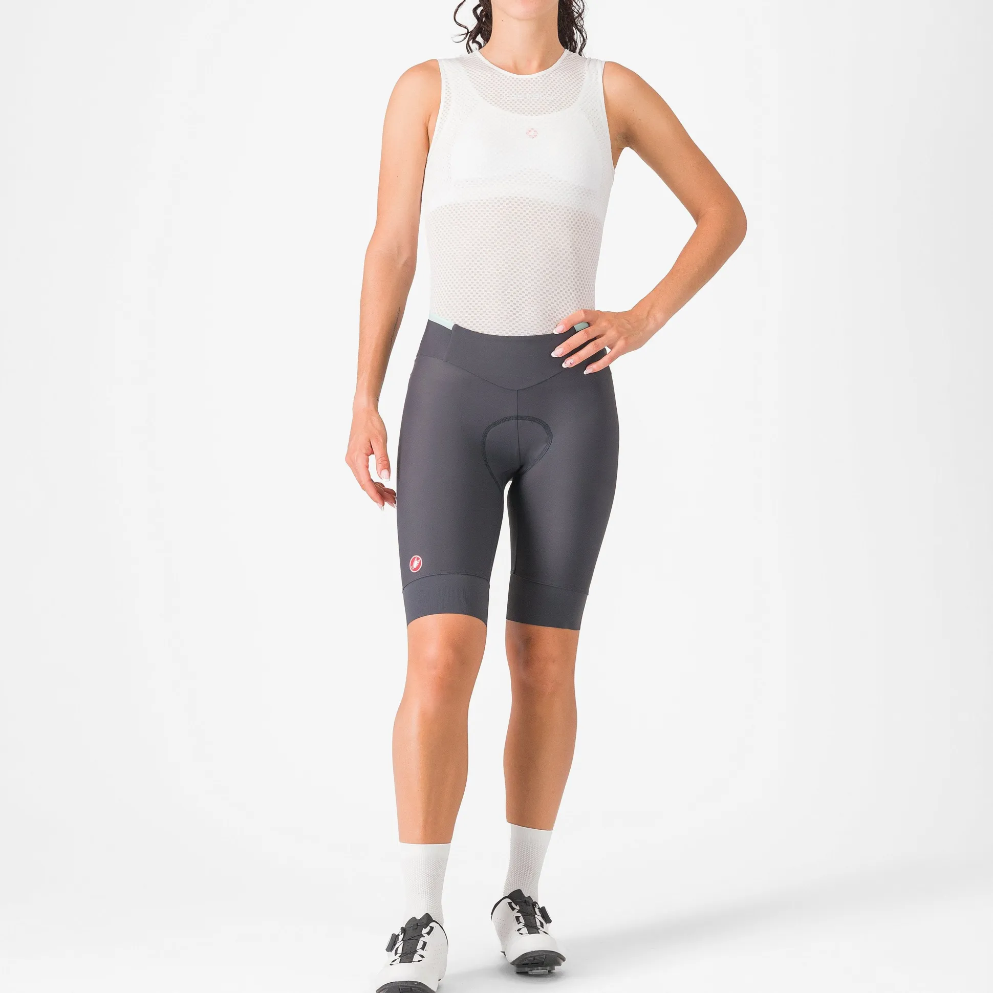 Pantaloncini donna Castelli Prima 2 DT - Grigio