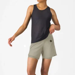Pantaloncini donna Castelli Movement Travel - Beige