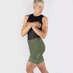 Pantaloncini donna Nalini Road - Verde