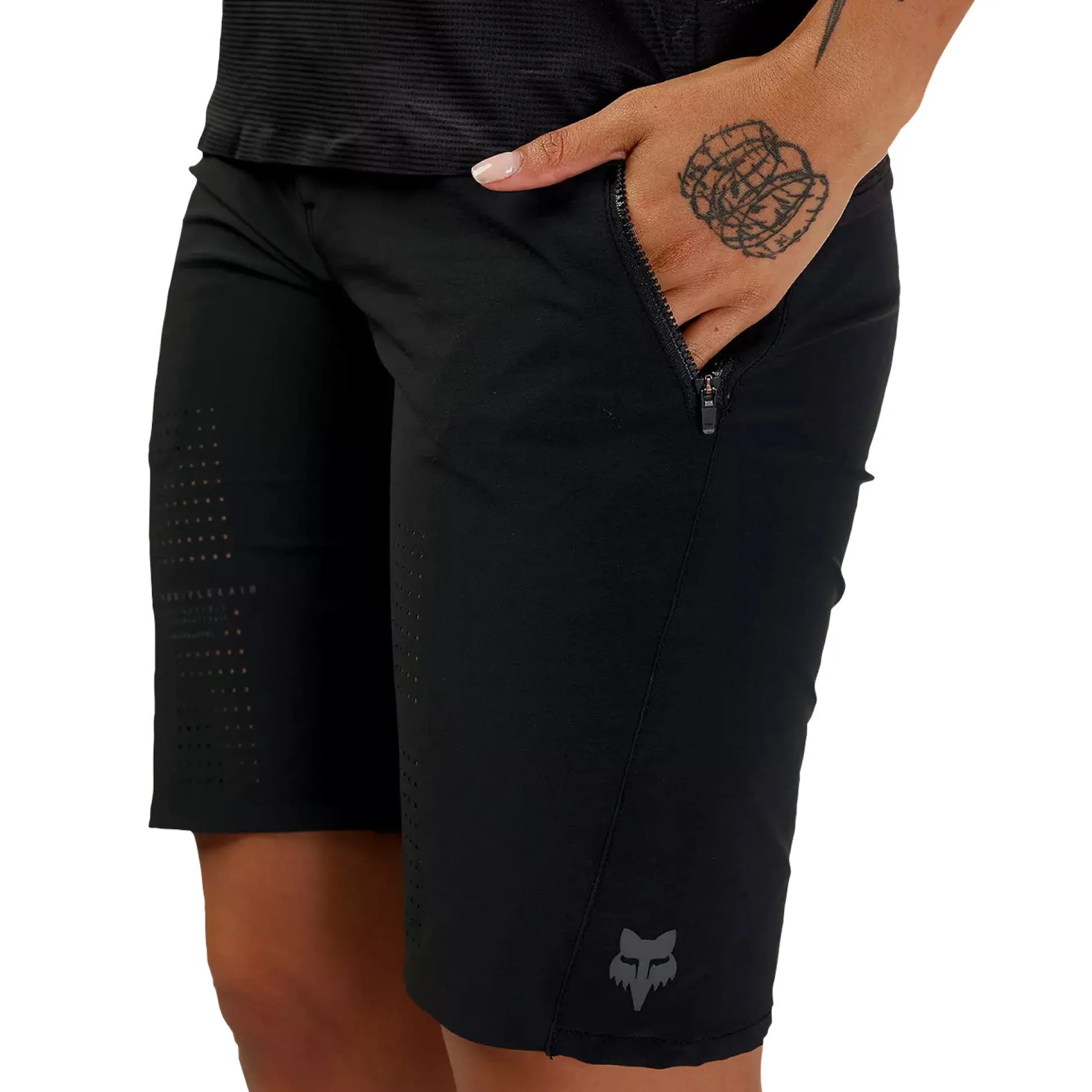 Pantaloncini Fox mtb donna Flexair - Nero nero