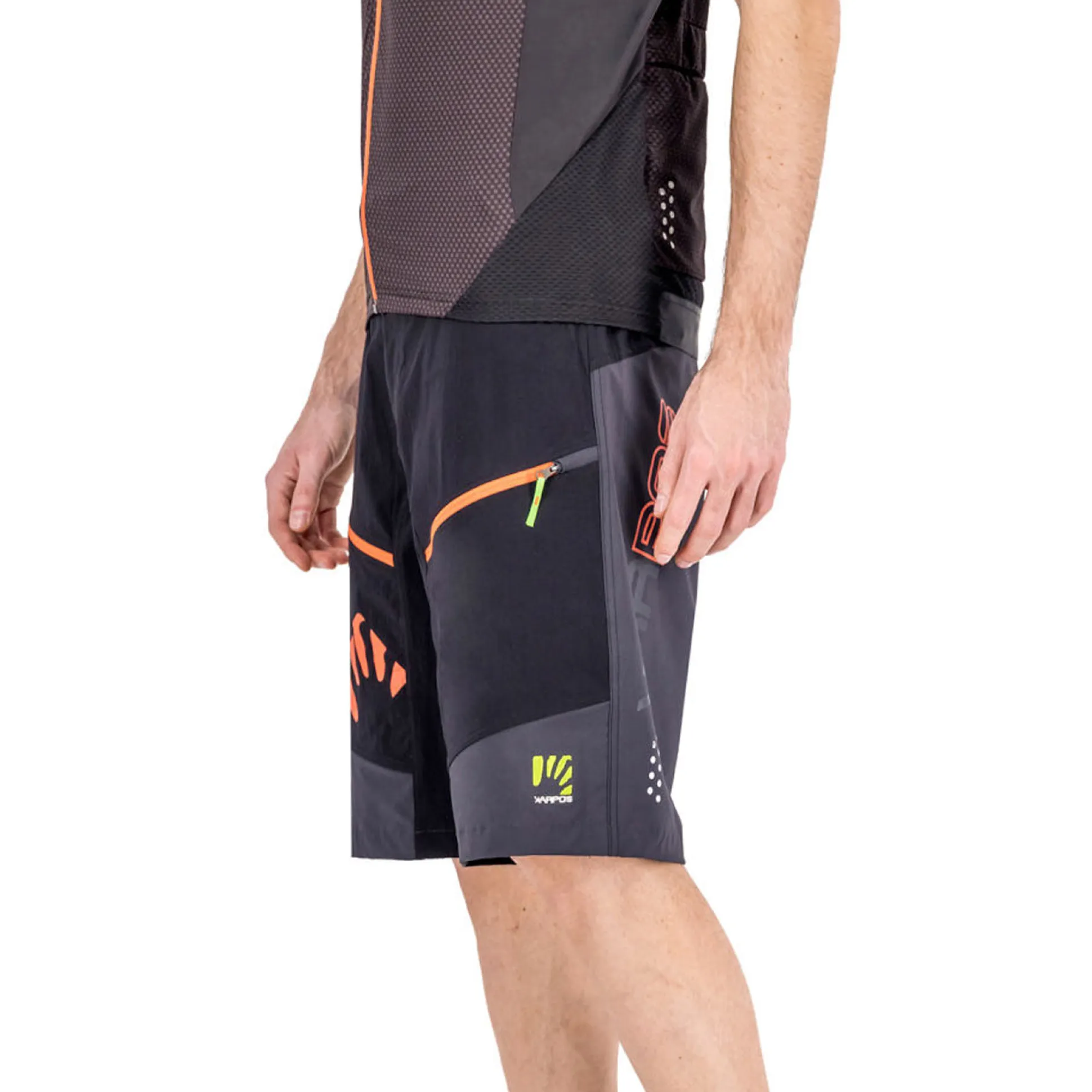 Pantaloncini Karpos Rapid Baggy - Nero arancio