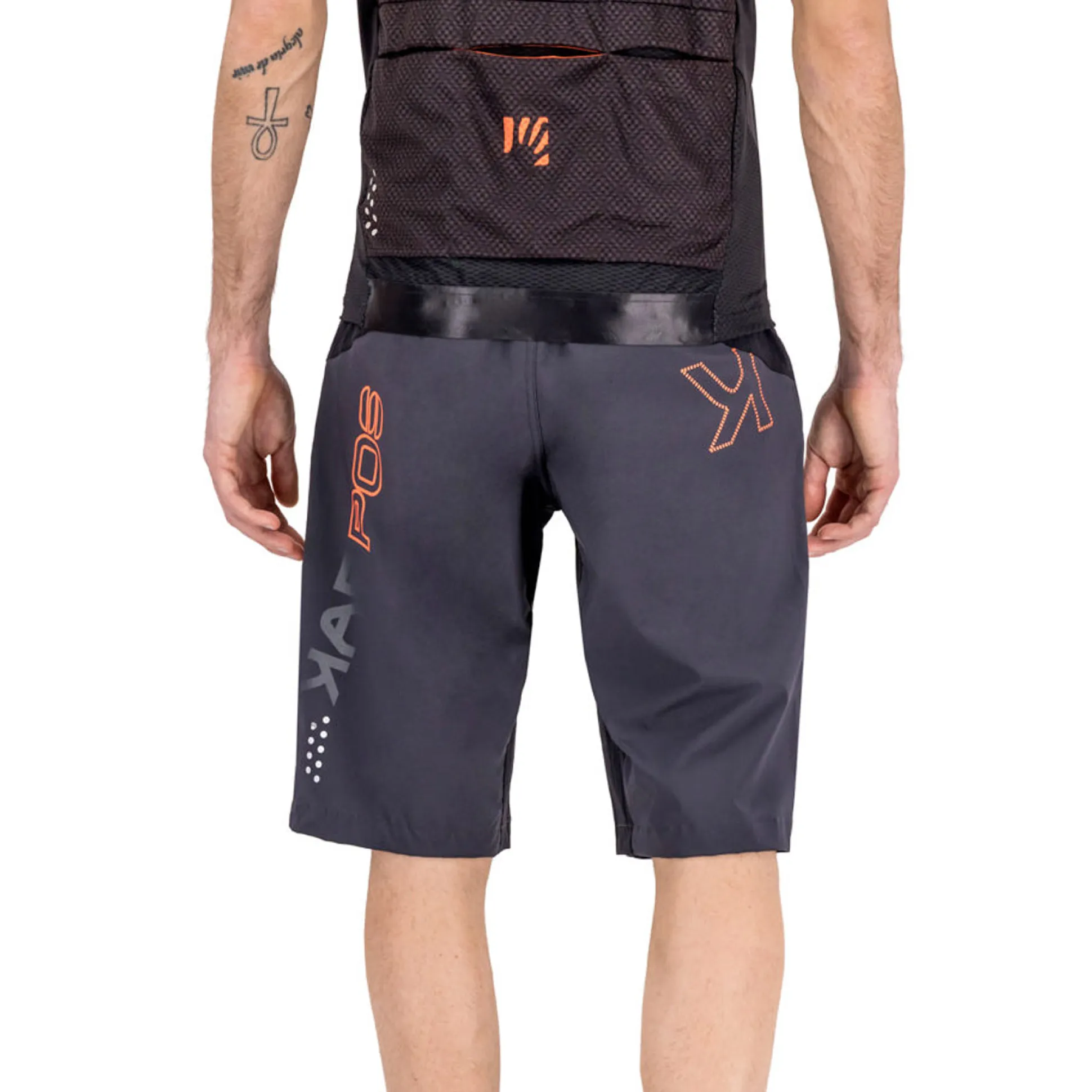 Pantaloncini Karpos Rapid Baggy - Nero arancio