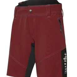 Pantaloni corti donna MTB Rh+ - Bordeaux