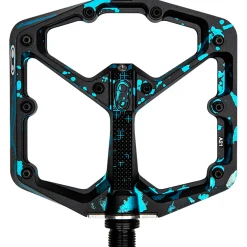 Pedali Crank Brothers Stamp 7 Splatter Large - Nero blu