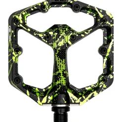 Pedali Crank Brothers Stamp 7 Splatter Small - Nero verde