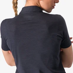 Polo donna Castelli Merino - Nero
