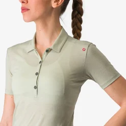 Polo donna Castelli Merino - Verde