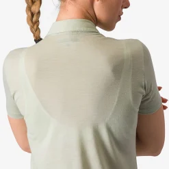 Polo donna Castelli Merino - Verde