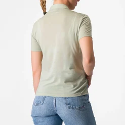Polo donna Castelli Merino - Verde