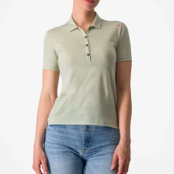 Polo donna Castelli Merino - Verde