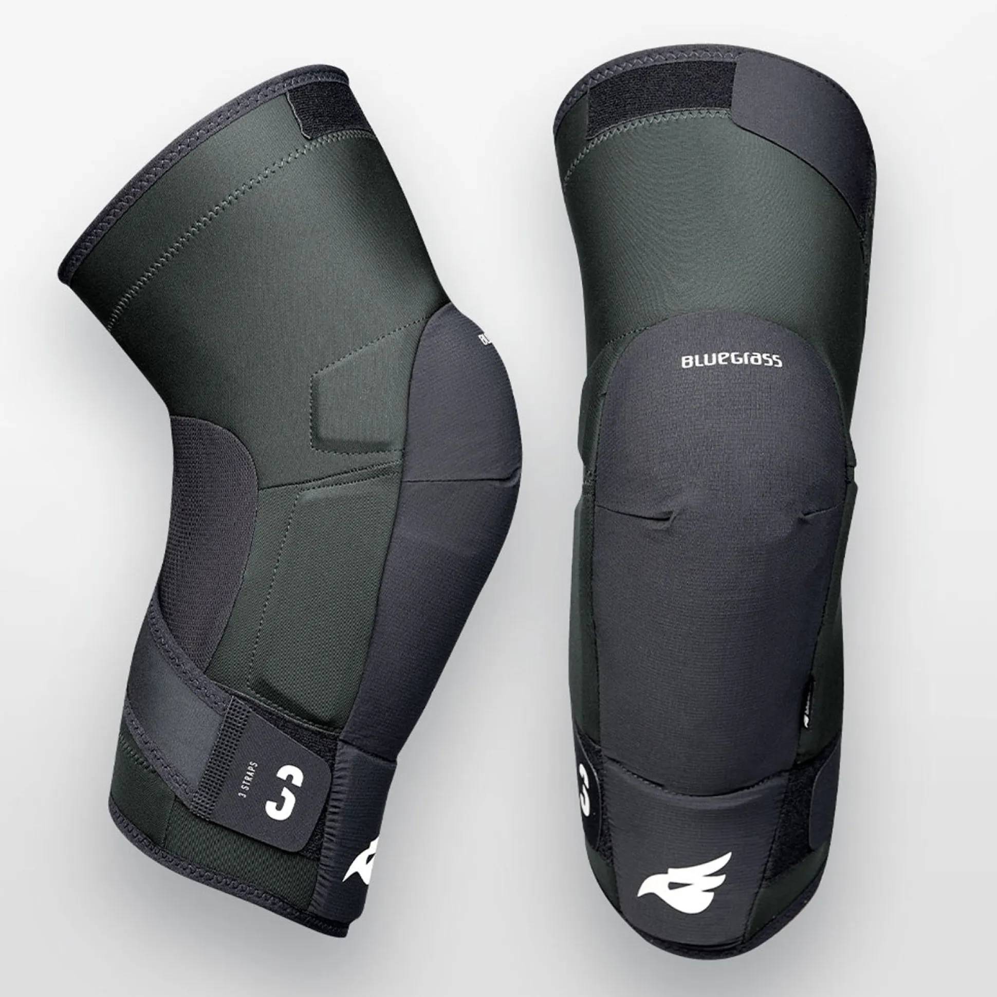 Protezioni ginocchia Bluegrass 3Straps - Nero