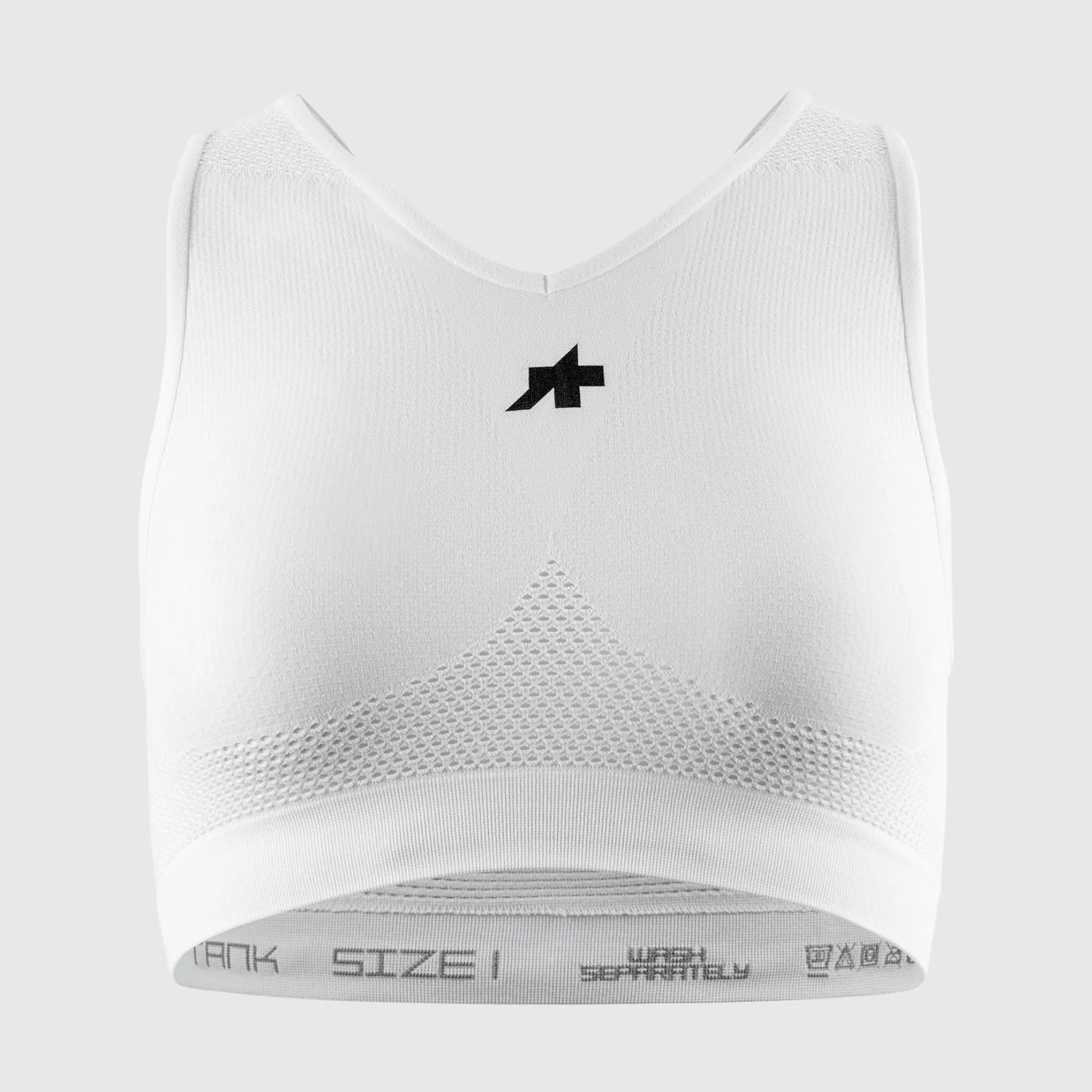 Reggiseno Assos Cropped Tank P1 - Bianco