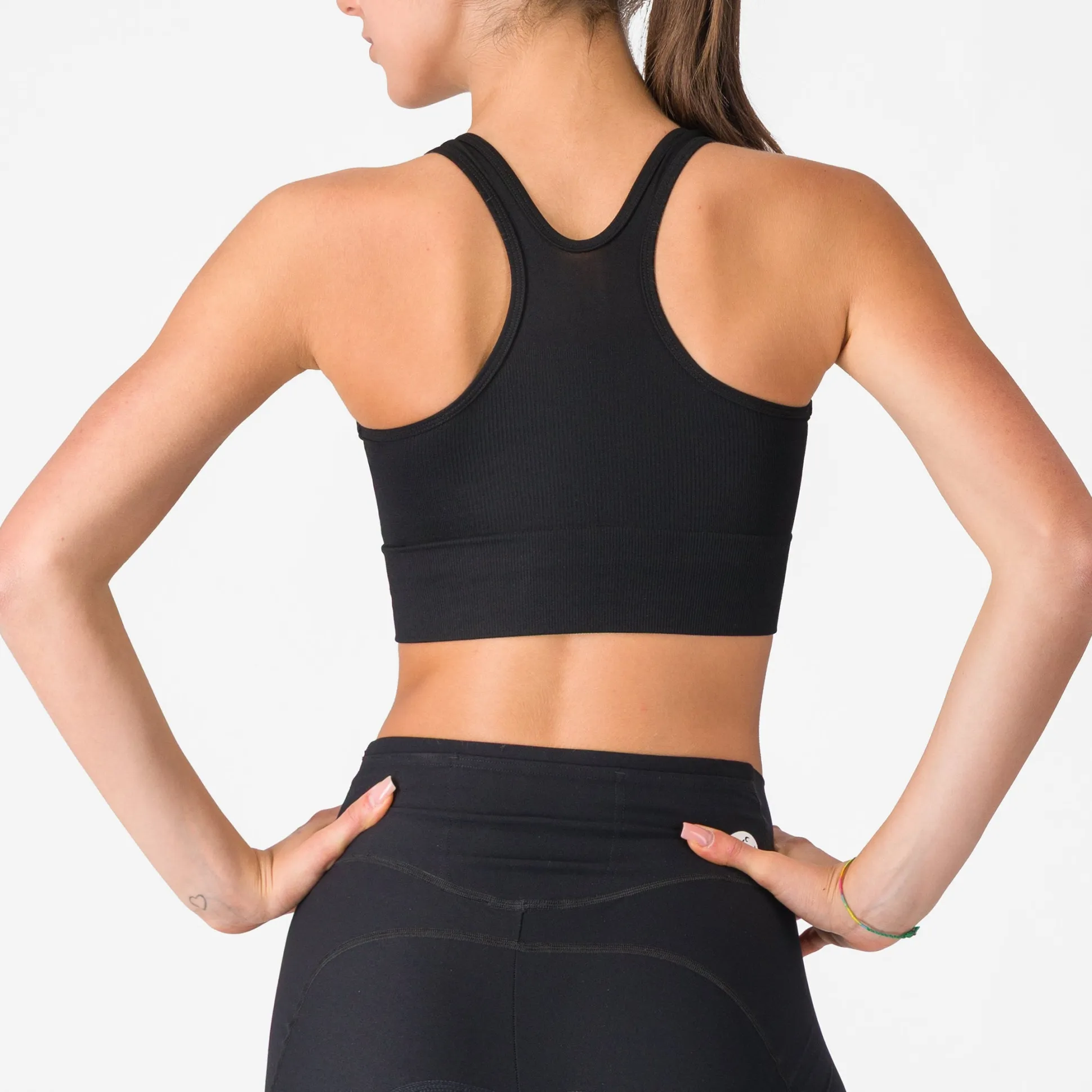 Reggiseno Castelli Comfort Travel Crop Top - Nero