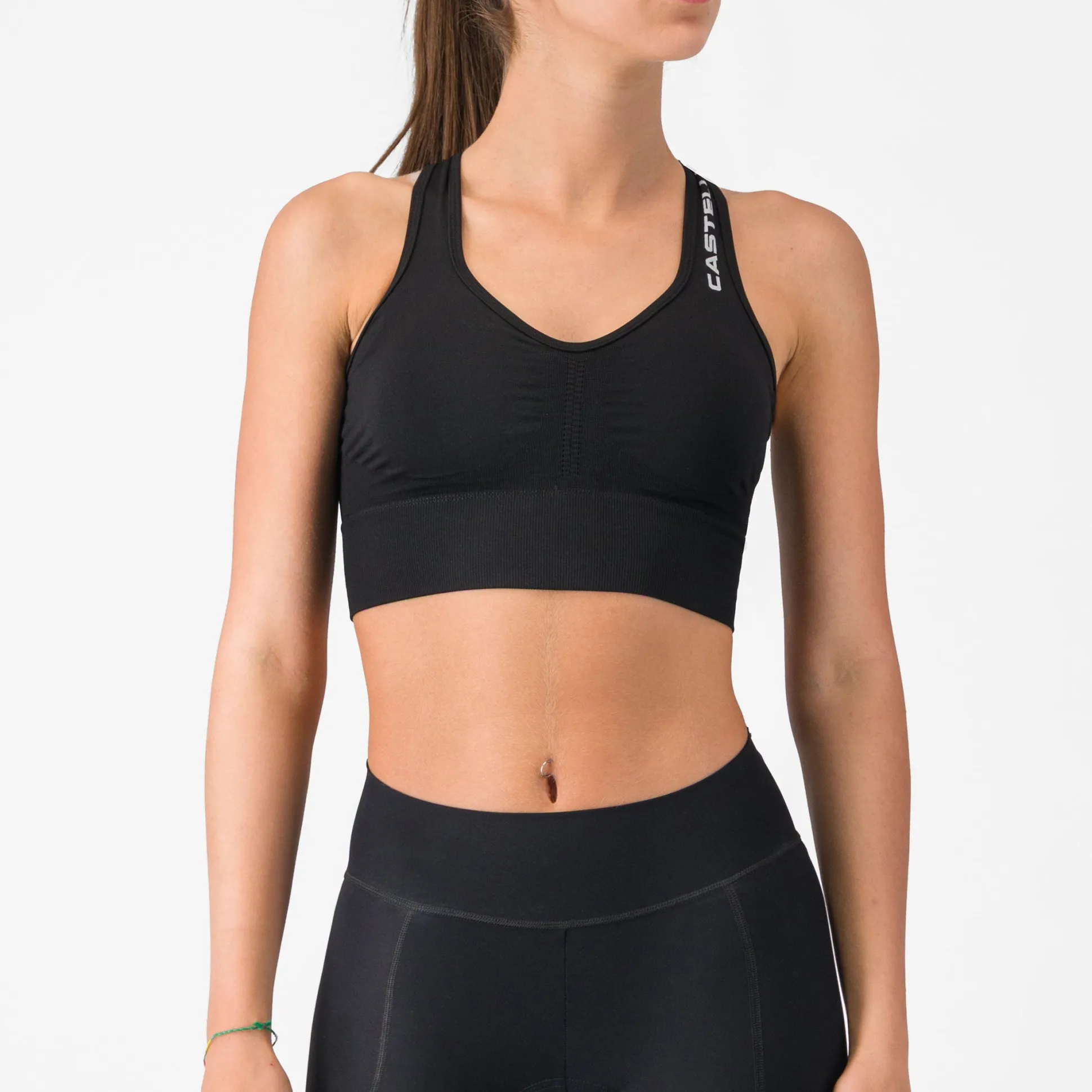 Reggiseno Castelli Comfort Travel Crop Top - Nero